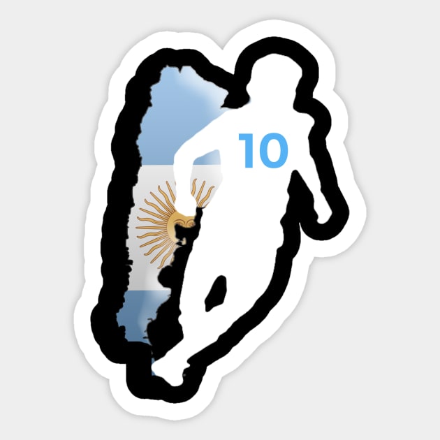 rip maradona Shirt Sticker by pmeekukkuk